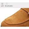 Men Loafers Suede Leather Slip On Shoes Comfortable Breathable Driving Shoes Square Toe Wear -Resistant Peas Shoes Big Size