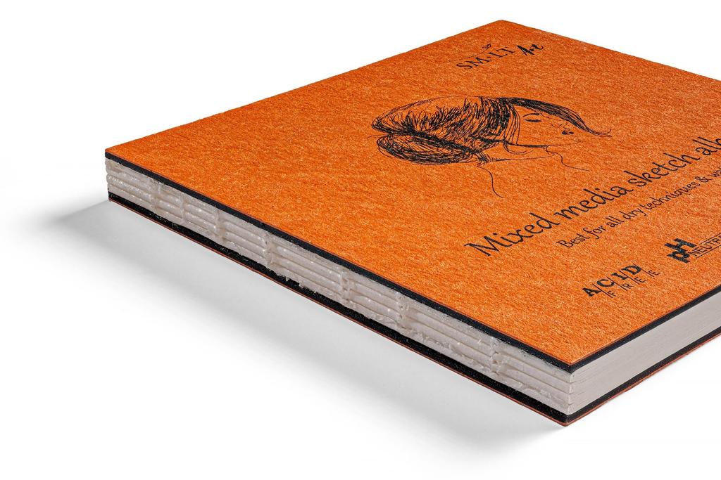 Authentic Sketchbook Mixed Media Premium Watercolor Paper Layflat Binding Size 140 x 140mm SM•LT