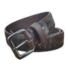 Hand-Woven Belt Men'S Genuine Leather Belt First Layer Cowhide Pin Buckle Casual Business Belt Youth Brand