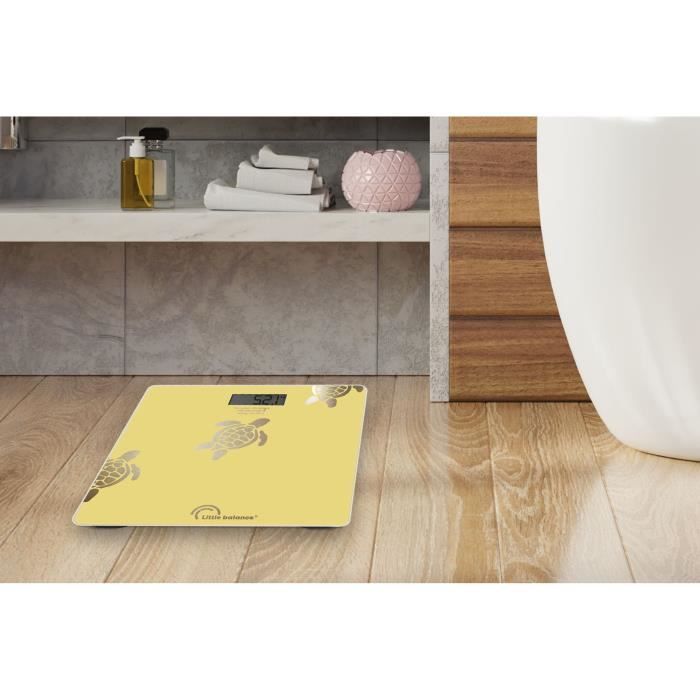 Weegschaal - LITTLE BALANCE - 8731 - Metallic zand Schildpadden - USB-repareerbaar - 180 kg / 100 g - Geel