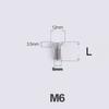 M6*10 12 14 16 18 20-70mm TC4 GR5 Titanium Alloy T30 Torx Flat Countersunk Screw Bolt for Bike Bicycle Road Bike Multiple Colors
