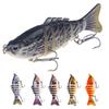 Swimming Lures Multi Jointed Swimbaits with Treble Hook 10cm Fishing Lure Artificial Hard Baits for Trout