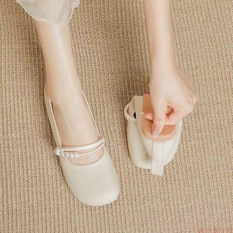 Small Leather Shoes Women's Spring and Summer Single Shoes, New Single Shoes, Comfortable and Gentle Flat Shoes for Work