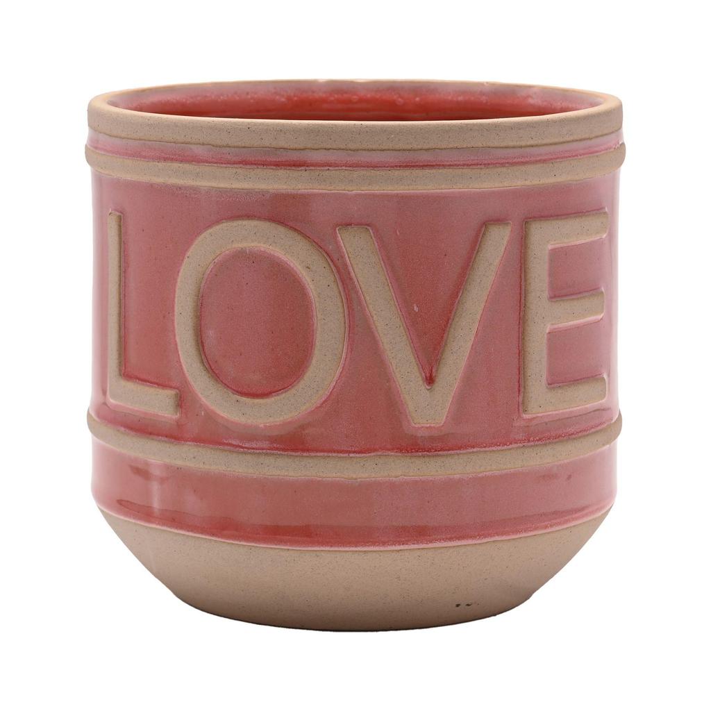 Country Living Set of 2 Ceramic Planters Love & Hope