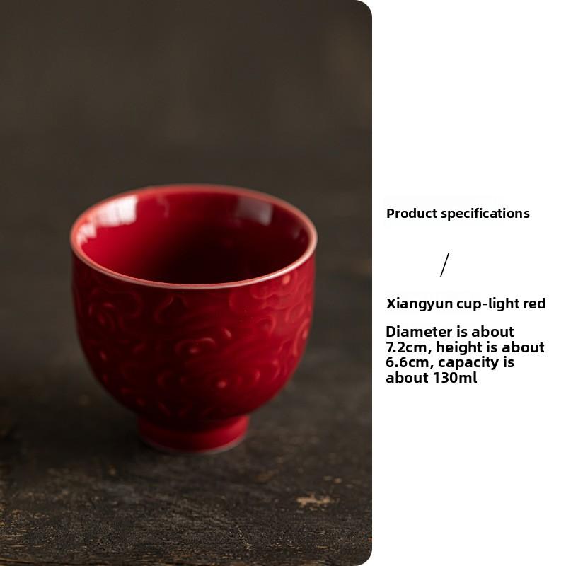 Ceramic retro master cup Kung Fu tea cup personal cup tea cup tea room tea cup household anti-scalding tea cup
