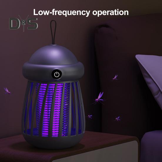 Mini Gnats Zapper USB Powered Electric Shock Fly Zapper with UV LED Light Indoor Outdoor Home Camping Patio Hanging Fly Trap Lamp