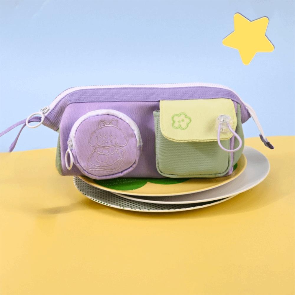 Simple Pencil Case Cartoon Stationery Bag Durable Pencil Bag Elementary School Students