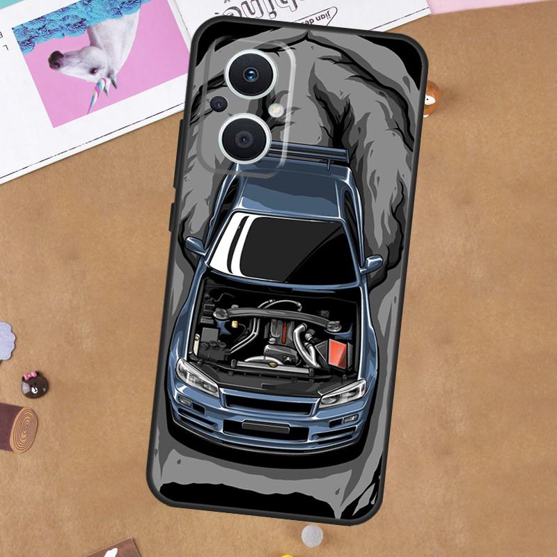 Sport Cars Male Men Case For OPPO Reno 12F 13F 14F 11F 8T 7 8 10 11 12 13 14 Pro OPPO Find X6 X5 X8 Pro Cover