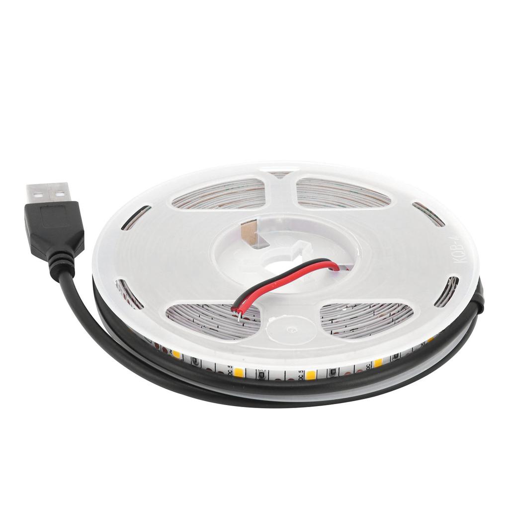 5m/16.4in LED Light Strip 5V USB Powered Strip Lights Strong Adhesive Tape Lights for Bedroom