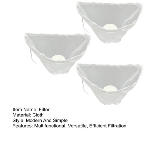 3Pcs Nut Milk Bag for Straining Reusable Cheesecloth Bags Fine Mesh Filter Bags for Cooking Baking Juicing Cheese Making Soy Milk Kitchen Essential