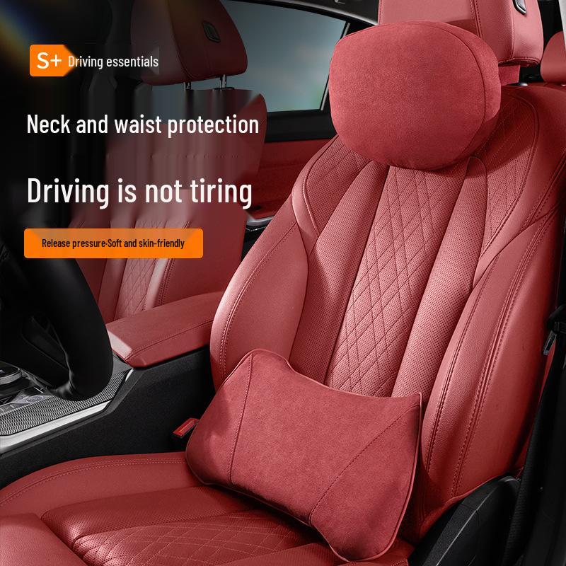 Xiaomi SU7/YU7 Compatible Headrest & Lumbar Support Pillow - Car Interior Accessory