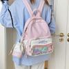 High Value Ins Wind School Bag, Junior High School Girls, Cute Japanese Bar Pain Bag, Light Backpack, Small Backpack for Students