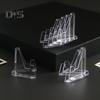 24Pcs Clear Coin Stand Mini Stable Triangle Collection Card Photo Small Artwork Badge Commemorative Medal Display Holder Show Rack