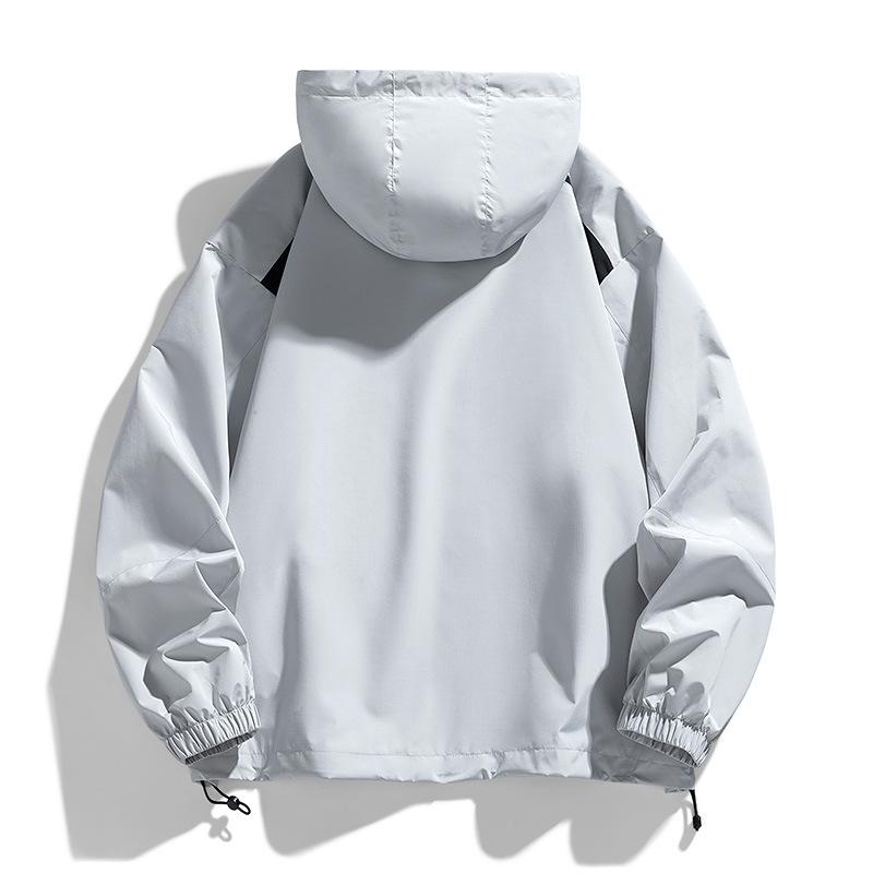 Jacket Men's Spring and Autumn New Hooded Loose Tooling Trendy Mountain Outdoor Color Matching Casual Couple Jacket