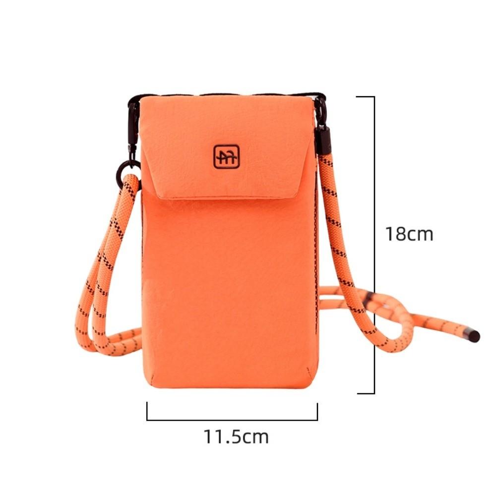 Casual Multifunctional Crossbody Bag Nylon Waterproof Phone Purse Lightweight Sling Bag Outdoor оранжевый