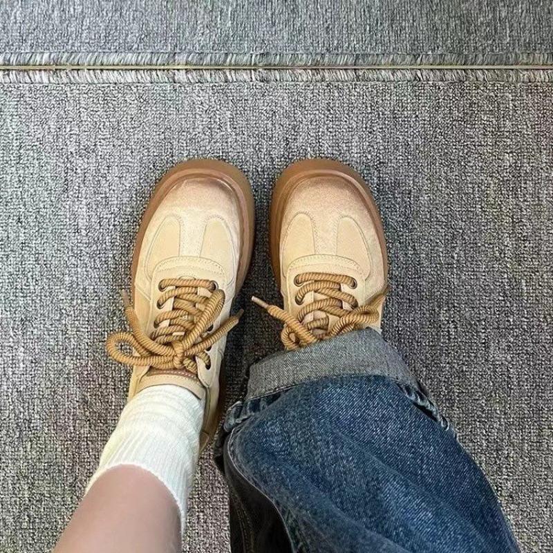 2024 Fashion New Shoes for Women Color Matching Women's Casual Sports Shoes Flat Bottom Increased Versatile Trendy Sports Shoes