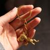 Vintage Lucky Horse Bag Pendant Feng Shui Weaving Key Chains Chinese Zodiac Key Ring  Women Men