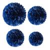 1pcs Set 7.8inch Deep Blue Paper Flower Balls Paper Pom Pom Paper For Birthday Party Paper Flowers Decorations