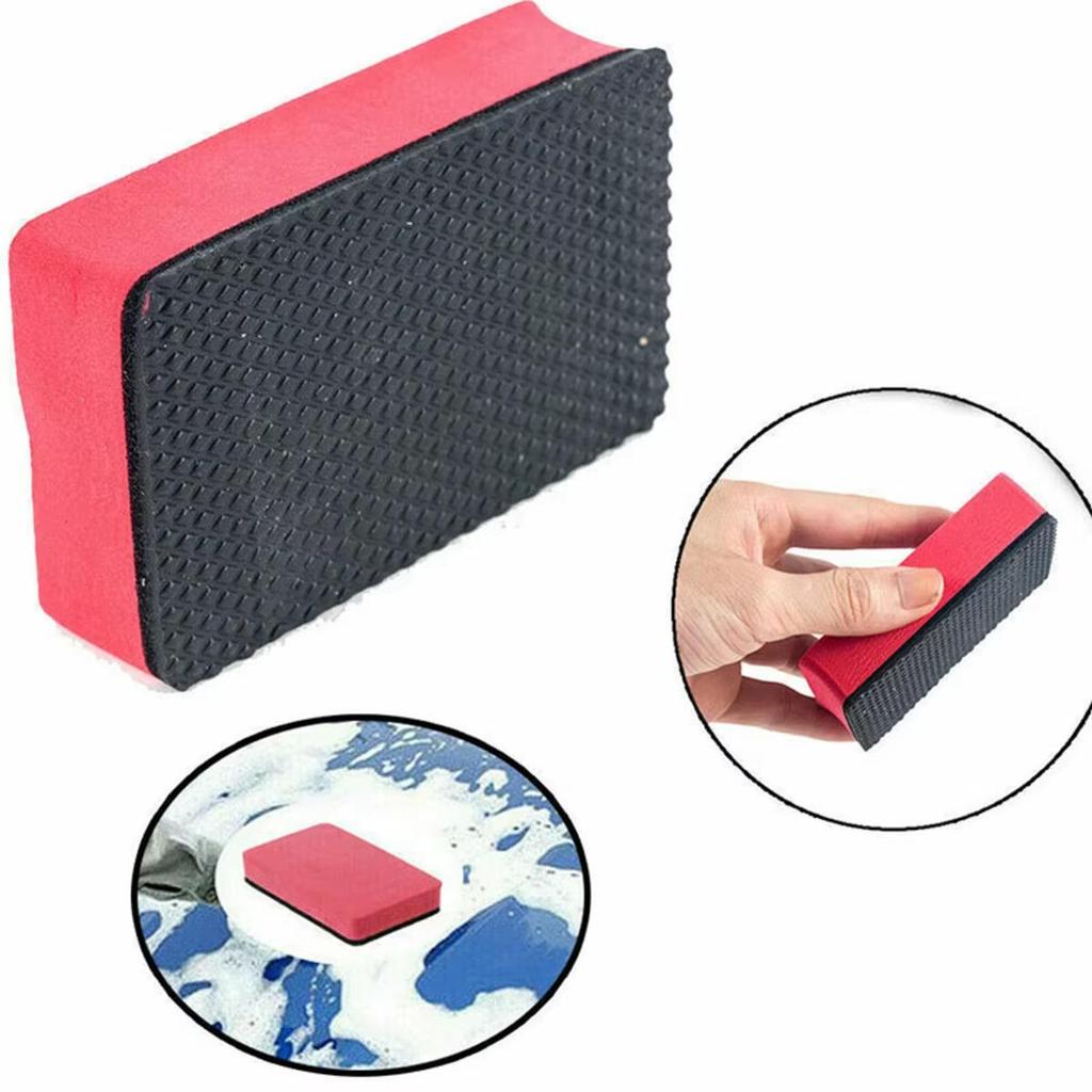 Car Magic Clay Bar Pad Decontamination Sponge Car Detailing Sponge Block Cleaning Smooth Eraser Wax Polish Pad Car Cleaning Tool