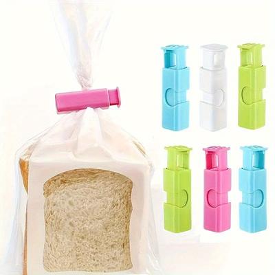 6pcs Bread Bag Clips, Food Sealing Clips, Suitable For Sealing Various Bags, Kitchen Supplies, Moisture-proof Fresh-keeping Clips,Plastic Bag Sealing