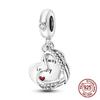 Copper Heart & Mum Dangle Dream Catcher Charm Fit 4Mm Hole Diamete Bracelet Diy Jewelry For Women Bracelet Beads