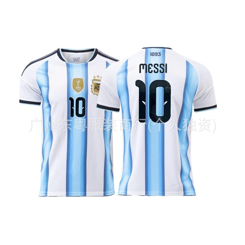 New Bar West Argentina Portugal Teeth France Belgium Jersey Adult Football Suit Club Short Sleeve T-Shirt