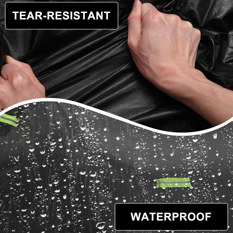 Motoforti Waterproof 210D-PU Oxford Car Cover for Toyota Highlander with Zipper Black
