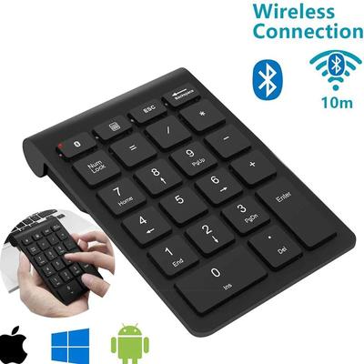 Teclado numérico inalámbrico Bluetooth de 22 teclas, portátil, plug and play, digital, para portátil y iPad.