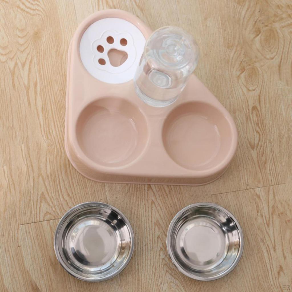 Pet Feeding Set with Water Dispenser And Food Bowl