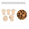 20PCS Unfinished Wood Wood Mushroom Head Mushroom Paintable Wooden Peg Dolls Hand Painted Unfinished DIY Decoration DIY Projects