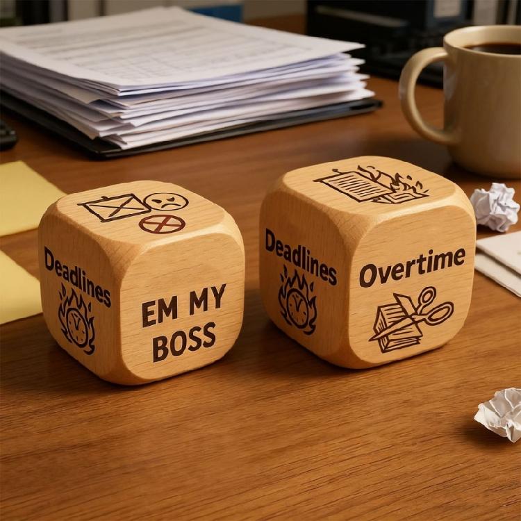 Set of 6 Decision Making Dices Set Party Entertainment Dices Game Accessory For Friend Family Gathering Choice Making Tool