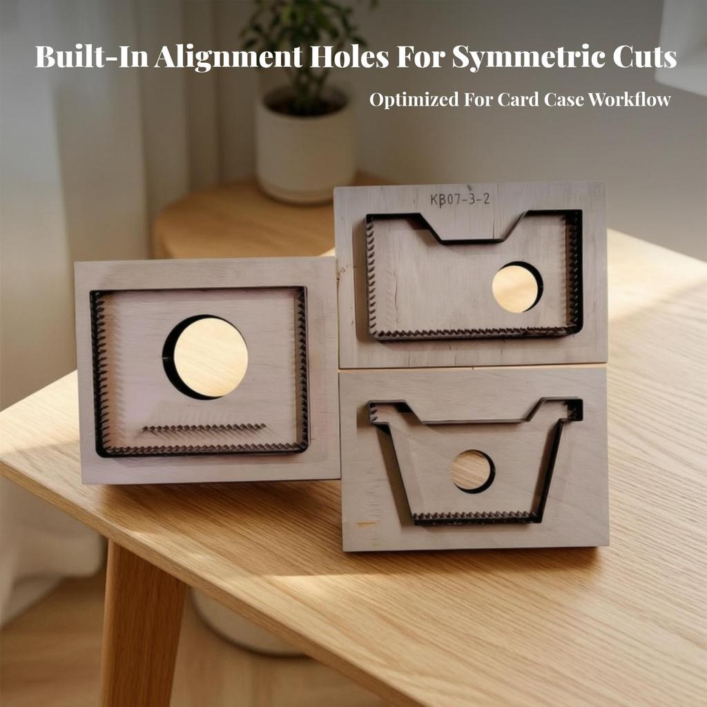 Card Holder Die with Wooden Board Craft Tool Repeatable for Workshops