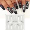 Halloween Skull Nail Art Water Decals Stickers Mummy Ghost Spiders Web DIY Nail Stickers Fake Nail Accessories