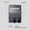 2 In 1 Out Sound Switcher For Live Streaming With Aluminum Housing Sound Mixing for Recording Studio Singing Equipment