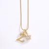 26 Alphabet Pendant Initial Letter Star Necklace Couple Name Jewelry Gifts