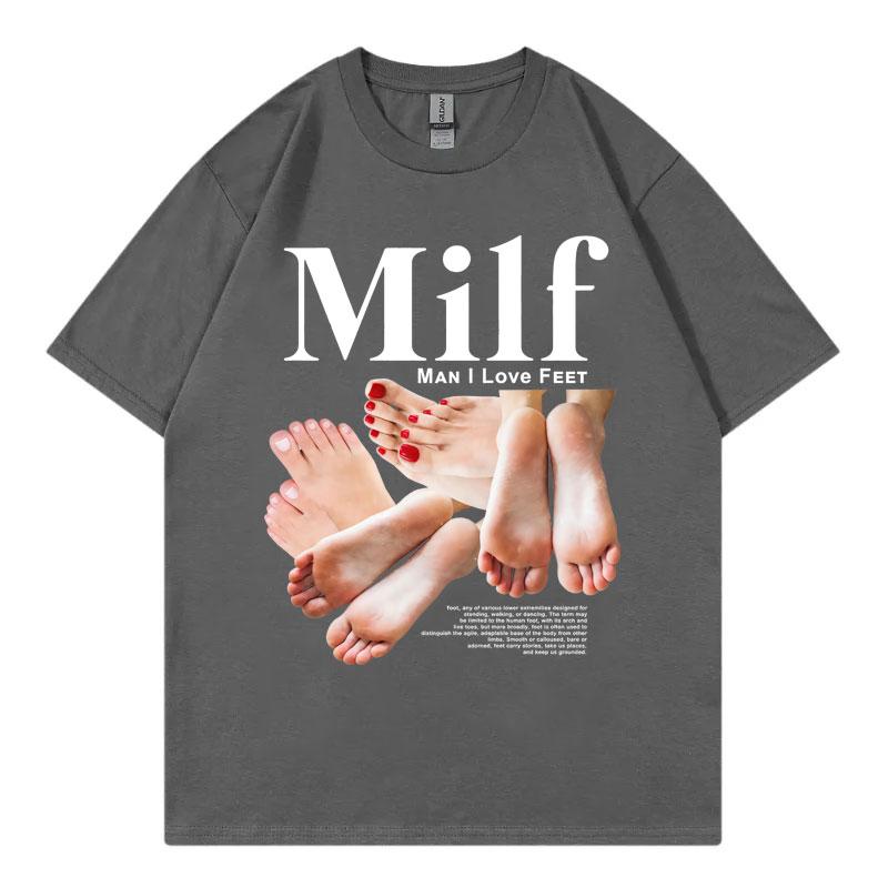 Man I Love Feet Funny Meme Graphic T Shirts High Quality Fashion Short Sleeve Tshirt Men Women Casual Loose Tshirts Streetwear