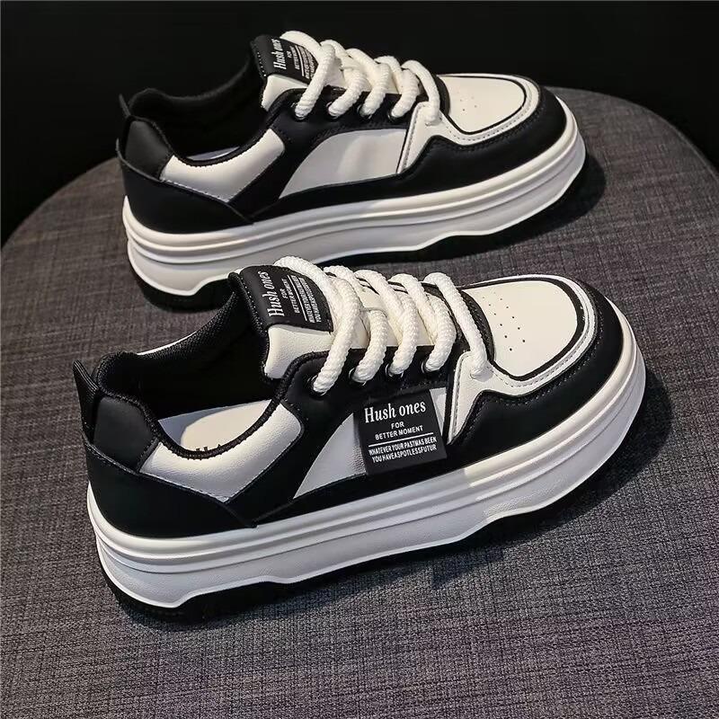 Little white shoes women's autumn and winter new versatile muffin thick baseplate shoes popular panda casual sports women's shoes