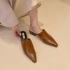 Fashion Bailamos 2025 Brand New Flats Lady Sandals Slippers Slip On Pointed Toe Women Mules Outdoor Slipper Shoes Woman Slides Mujer