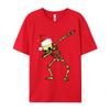 Skull Dab Dabbing Dance Funny Christmas Human Skull T-Shirts T Shirt For Autumn Cotton O Neck Streetwear T-Shirt Tshirt