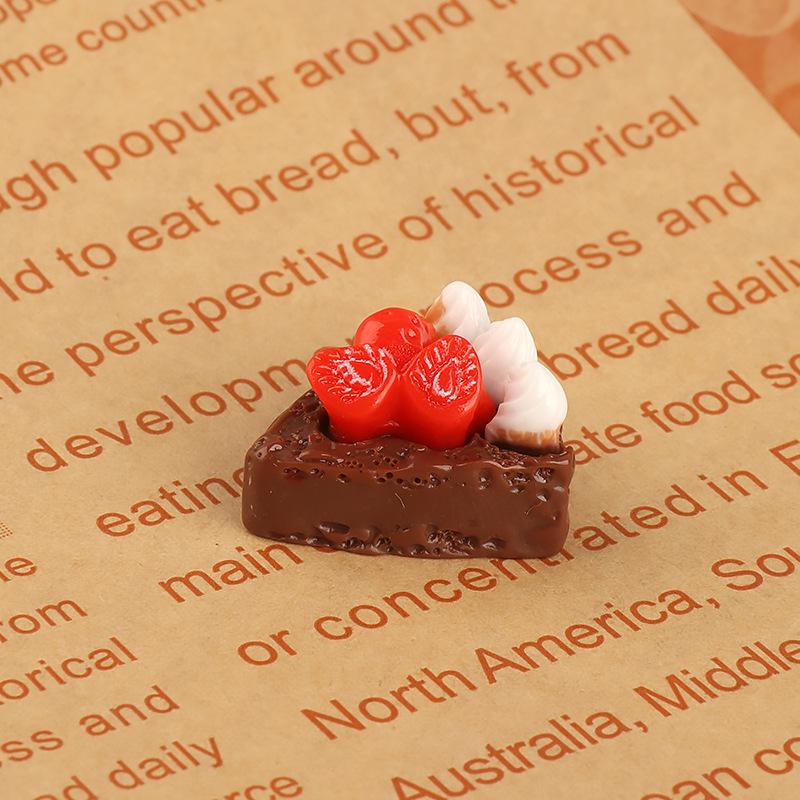 Mixed-style realistic food-themed toys, DIY craft materials—including hair accessories, fridge magnets, cream glue phone cases