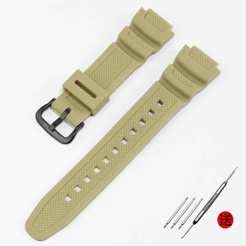 Accessori per cinturino da polso adatti per Casio Watch W-218h / F-108 AE1200 / 1000 / 1300 cinturino da polso in resina silicone 18mm