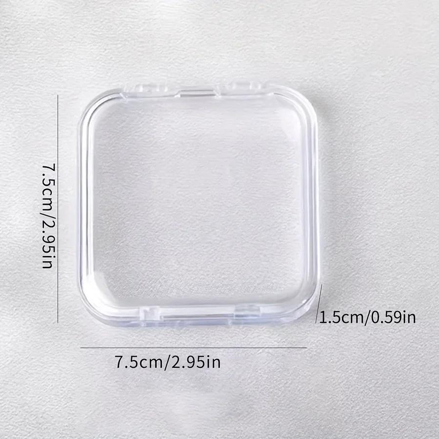 Press-on Nail Storage Box Acrylic Transparent Container Jewelry Earring Rings Bracelet Boxes Nail Display Packaging Case