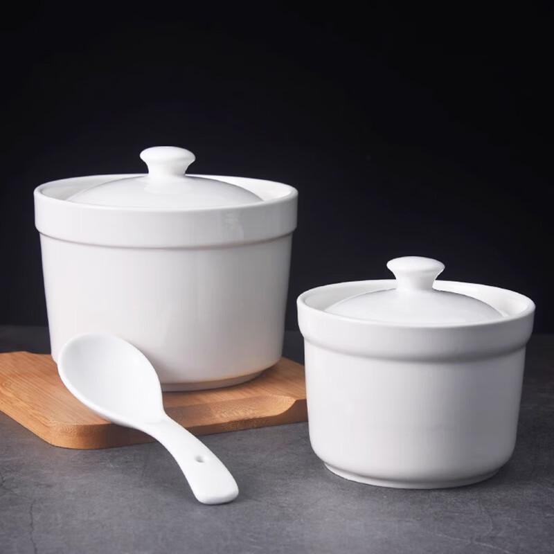Tian Ya Jing 4-inch Ceramic Stew/Steamed Egg Pot Bodies - 4-Pack