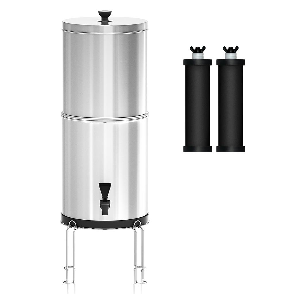 Schwerkraft-Wasserfiltersystem, Wasserfiltrationseimer für Zuhause, Outdoor, Camping, Wandern, Notfallvorsorge