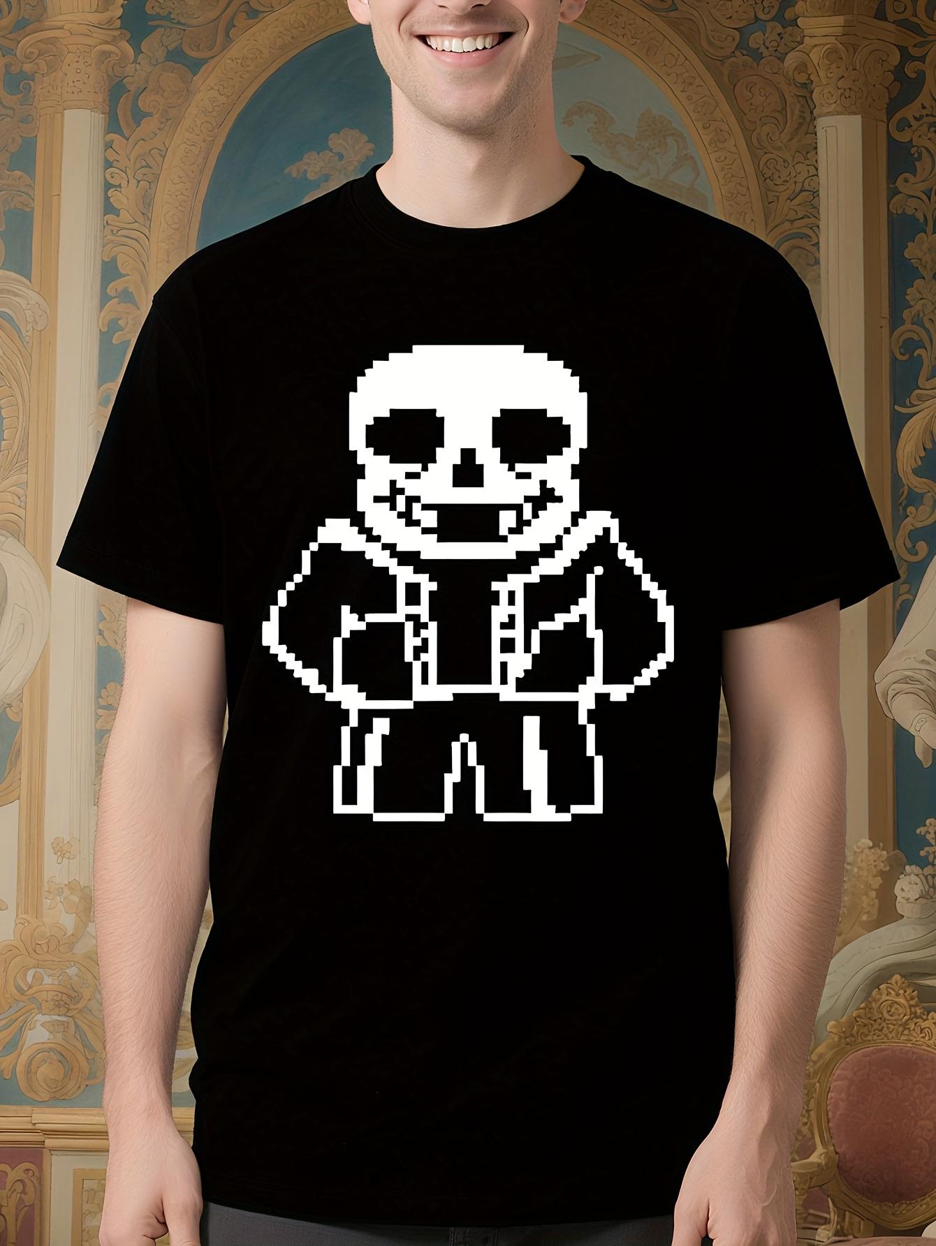 Undertale Sans Skull Graphic T-shirt XXXXL