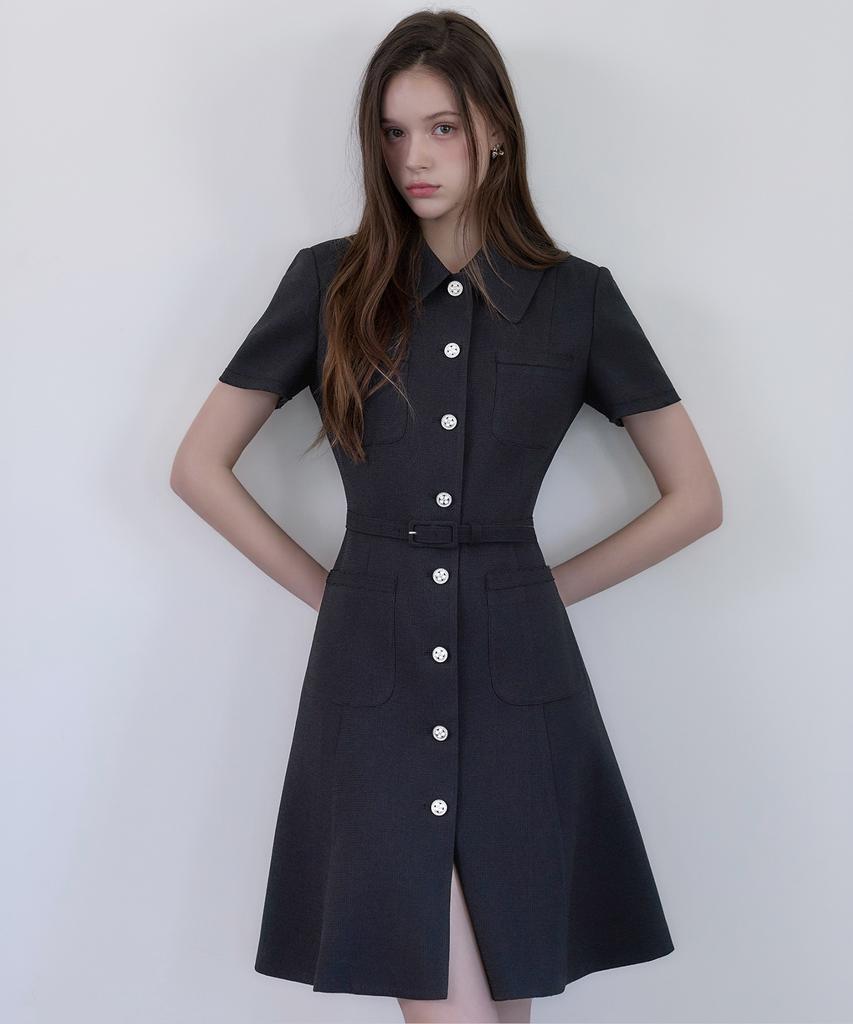 Julie And Kara 26Hs Love By You Maya Summer Tweed Dress Black Wedding Guest Look Ceremony Look
