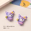 10Pcs New Mini Kawaii Cartoon Purple Good Night Animal  Series Flat Bottom Scrapbook  Diy Jewelry Making Hairwear Accessorie A32