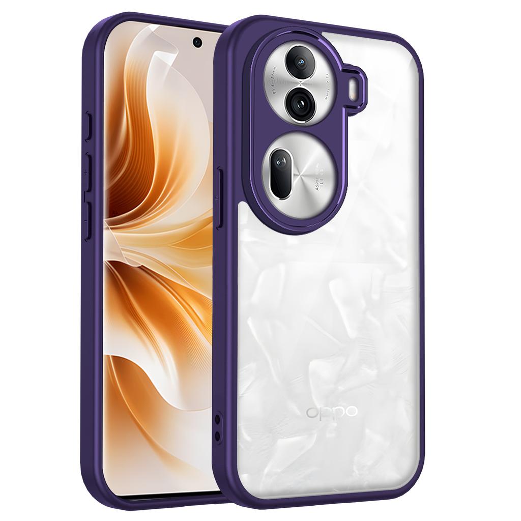 For Oppo Reno 11 CPH2599 Case Air Cushion Shockproof Silicone Bumper Clear Matte Back Cover Hard Phone Case for Oppo Reno11 5G