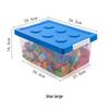 Lego Large Transparent Plastic Storage Box with Lid for Children's Toys & Organization