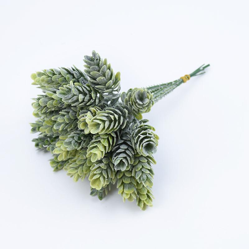 Plastikgriff Bouquet Blumen Ananasgras Simulation Kunstblumen Designer DIY Blumenarrangement Grün Wanddekoration Blumen Shooting Requisite